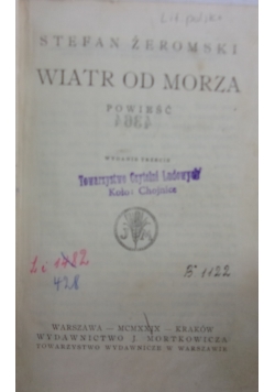 Wiatr od morza, 1929r.