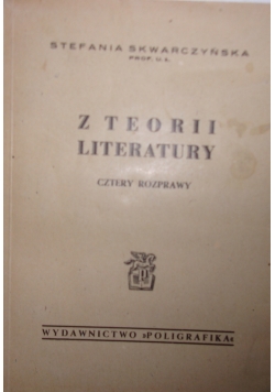 Z teorii literatury, 1947r.
