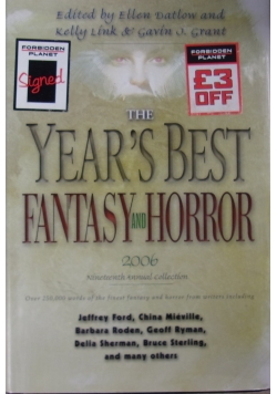 The year's best fantasy and horror