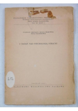 Z badań nad psychologią strachu