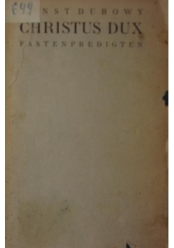 Chrystus Dux, 1929r.