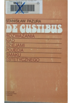 De Gustibus Rozważania