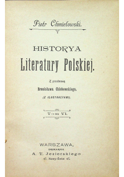 Historya literatury Polskiej 1900 r.