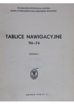 Tablice Nawigacyjne TN-74