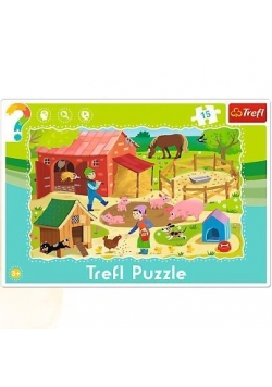 Puzzle ramkowe 15 Farma TREFL