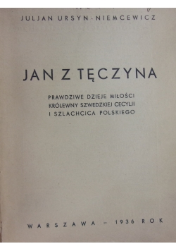 Jan z Tęczyna 1936 r