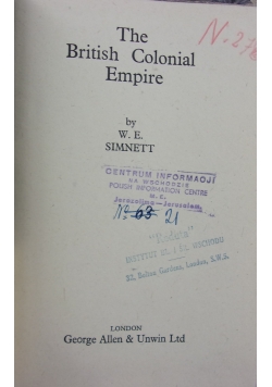 The British Colonial Empire, 1942 r.