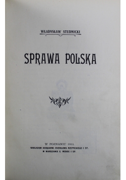 Sprawa Polska 1910 r.