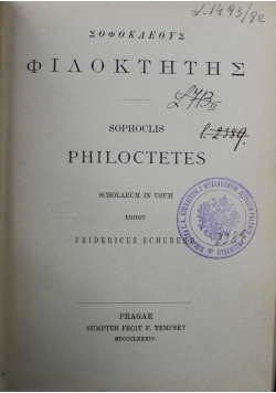 Sophoclis Philoctetes 1884 r.