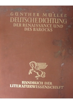 Deutsche Dichtung der Renaissance und des Barocks, 1927r.