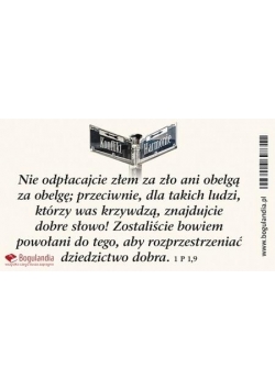 Magnes 23 na lodówkę - Nie odpłacajcie złem...