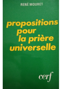 Propositions pour la priere universelle
