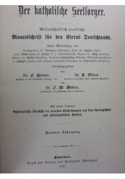 Der katholische seelsorger, 1897r.