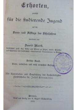 Erhorten, 1910 r.