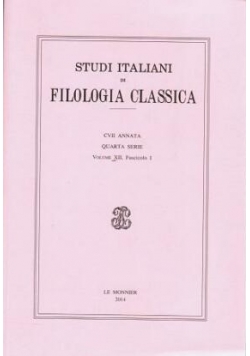 Studi italiani di filologia classica