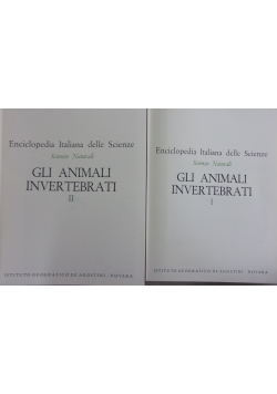 Gli Animali Invertebrati, zestaw 2 książek