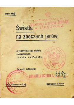 Światła na zboczach jarów druga gawęda