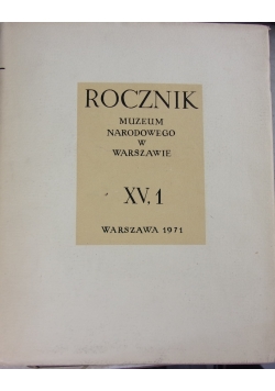 Rocznik Muzeum Narodowego w Warszawie XV, 1
