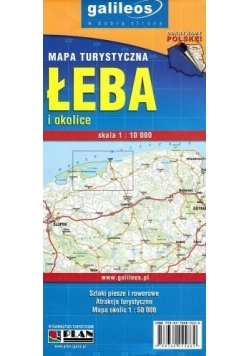 Mapa turystyczna - Łeba i okolice 1:10 000