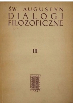 Dialogi filozoficzne, tom 3