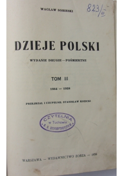 Dzieje Polski  T. III, 1938 r.