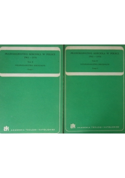 Prawodawstwo kościoła w Polsce 1961-1970, zestaw 2 książek