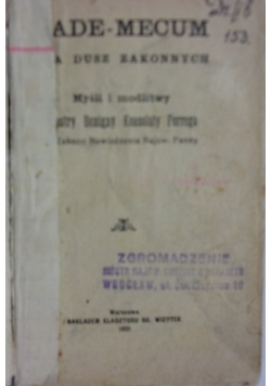 Vade-Mecum dla dusz zakonnych