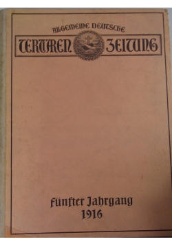 Tertiaren zeitung, 1916 r.