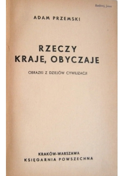 Rzeczy, kraje, obyczaje
