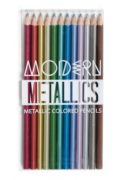 Metaliczne kredki ołówkowe