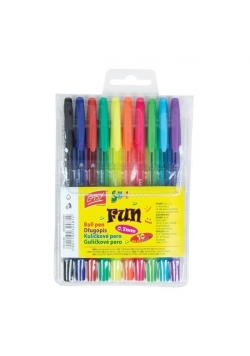Długopisy Fun 10 kolorów EASY
