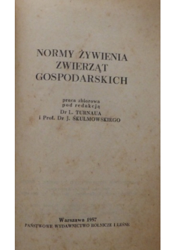 Normy żywienia zwierząt