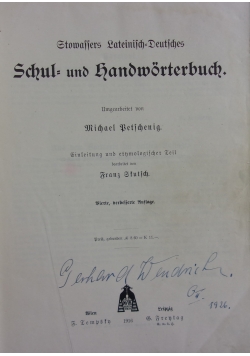 Schul and Handworterbuch, 1916r.