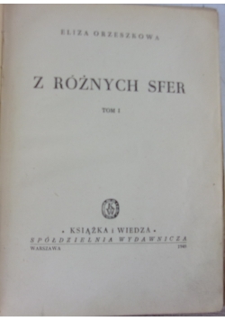 Z różnych sfer, tom I, 1949r.