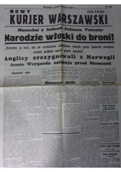 Nowy kurjer Warszawski. Nr 135, reprint z  1940  r.