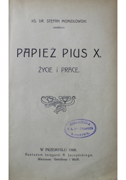 Papież Pius X 1908 r.