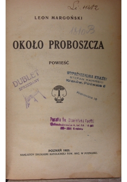 Około proboszcza, 1925 r.