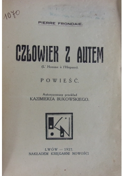Człowiek z autem, 1927 r.