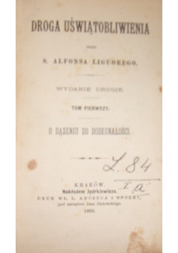 Droga uświątobliwienia, 1888 r.