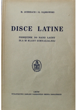 Disce Latine 1936 r.