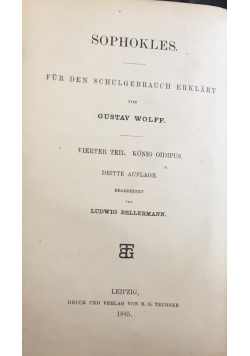 Sophokles, 1885 r.