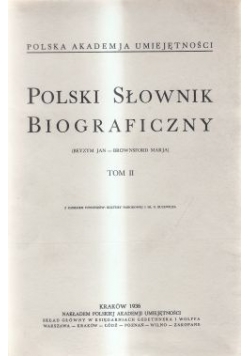 Polski słownik Biograficzny Tom II, 1936 r.