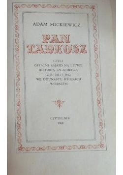 Pan Tadeusz