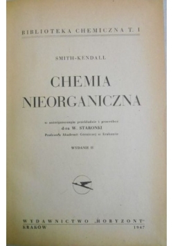 Chemia nieorganiczna ,1947r.