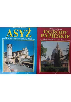 Ogrody papieskie/ Asyż - zestaw 2 książek