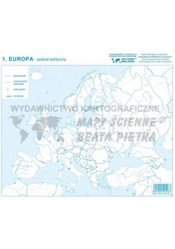 Zestaw - Eurpa mapa konturowa (20szt)