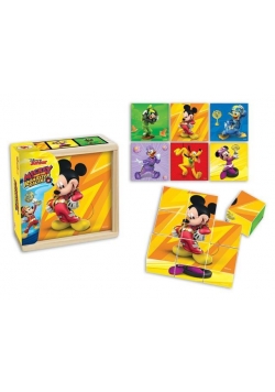 Drewniane klocki Mickey and the Roadster Racers