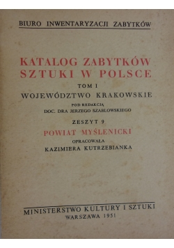 Katalog zabytków sztuki w Polsce. Tom I, zeszyt 9