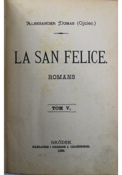 La san felice 4 tomy w 1 1896 r.