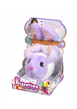 Bunnies Króliczek magnetyczny biało-fioletowy